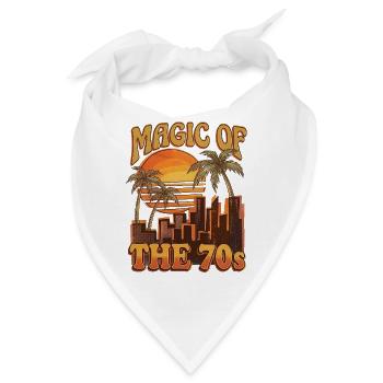 70s Love - Bandana - Weiß - Vorne