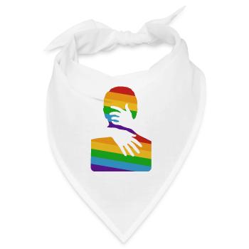 Umarme mich - Bandana - Weiß - Vorne