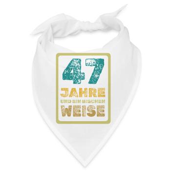 Weisheit 47 - Bandana - Weiß - Vorne