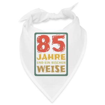 Weisheit 85 - Bandana - Weiß - Vorne