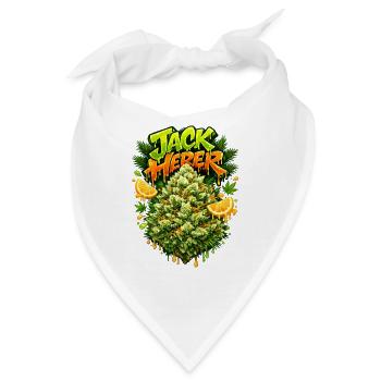 Jack Herer Pine Zitrus-Graffiti-Druck - Bandana - Weiß - Vorne