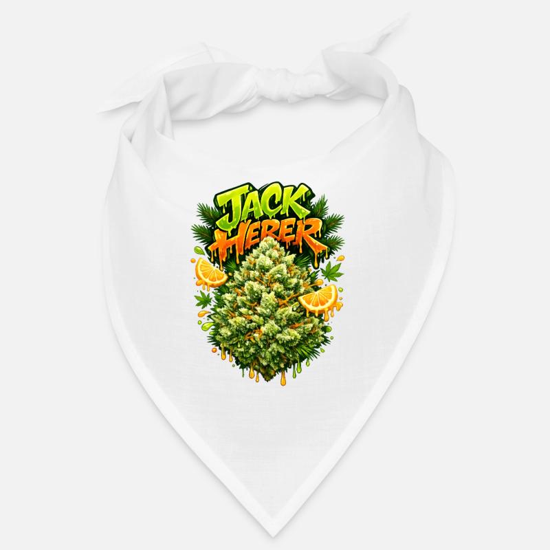 Jack Herer Pine Citrus Graffiti Print  Bandana