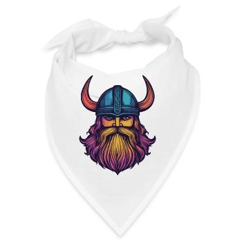 Wikinger Helm - Bandana - Weiß - Vorne
