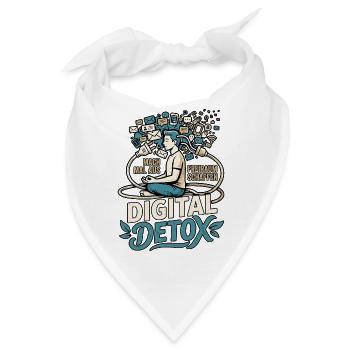 Digital Detox Mindfulness - Bandana - Weiß - Vorne