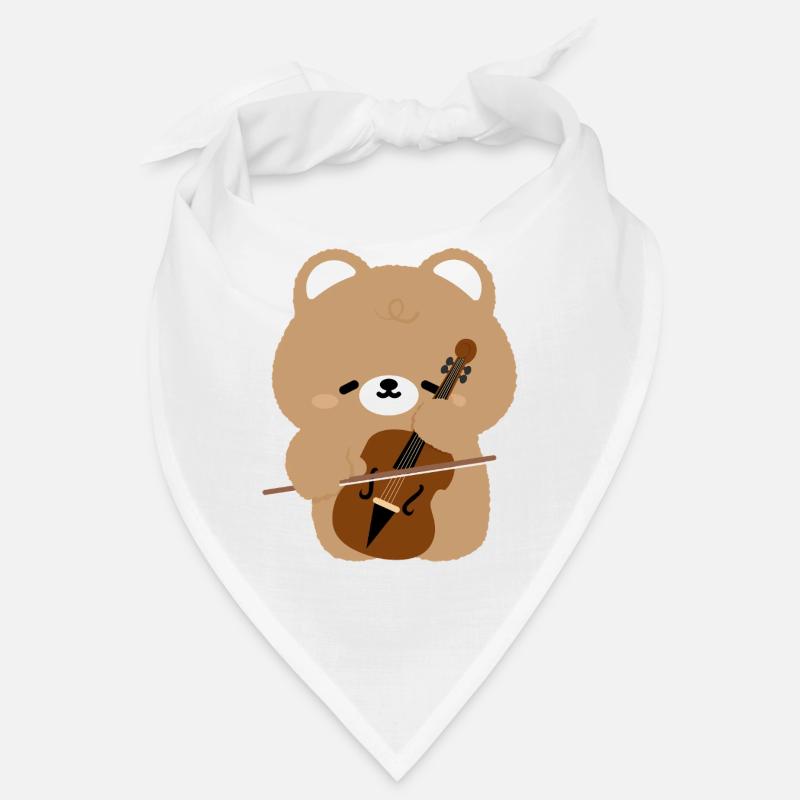 Bear Cello Charm Bandana