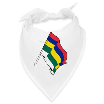 Terschelling-Flagge – Inselstolz - Bandana - Weiß - Vorne