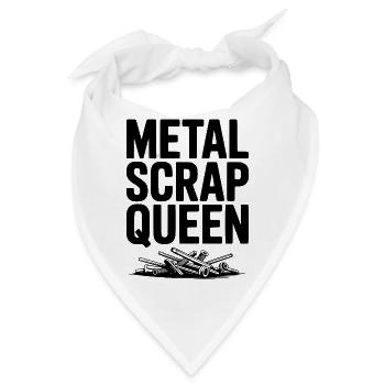 Metallschrottkönigin - Bandana - Weiß - Vorne