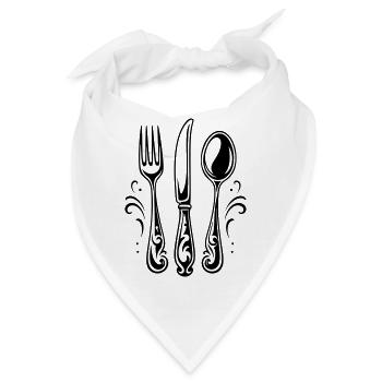 Besteck - Bandana - Weiß - Vorne