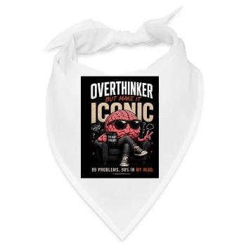 Overthinker  - Bandana - Weiß - Vorne