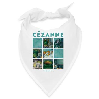 Kunst Malerei von Cezanne Impressionismus - Bandana - Weiß - Vorne