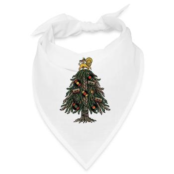 Roots Dub Reggae Christmas Tree - Bandana - Weiß - Vorne