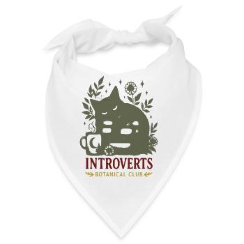 Introvert Botanik Club - Bandana - Weiß - Vorne