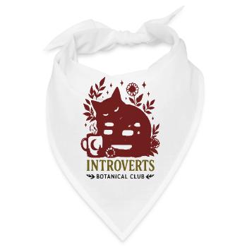Introvert Botanik Club Emblem - Bandana - Weiß - Vorne