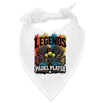 Padel Spieler | Padel Legend - Bandana - Weiß - Vorne