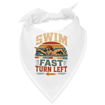  Schwimmer schwimmen Sports-Schwimmer Vintage - Bandana - Weiß - Vorne