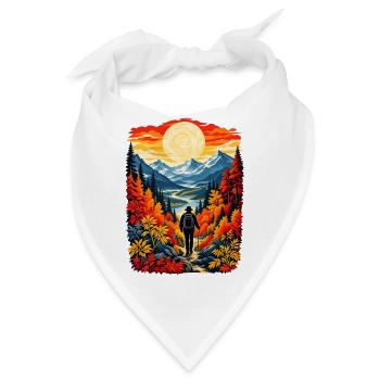 Outdoor-Bergliebhaber, Wandern, Camping Buddy - Bandana - Weiß - Vorne