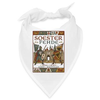 Mittelalterliches SOEST historische Soester Fehde - Bandana - Weiß - Vorne