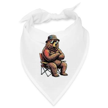 Camper Bär - Bandana - Weiß - Vorne