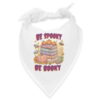 Cozy „Be Spooky Be Booky“ Halloween - Bandana - Weiß - Vorne