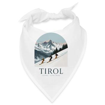 Tirol Austria Alpine Skiing - Bandana - Weiß - Vorne