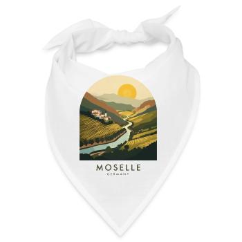 Moselle Germany Wine Country - Bandana - Weiß - Vorne