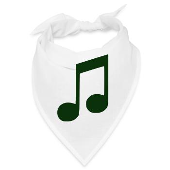 Note - Bandana - Weiß - Vorne