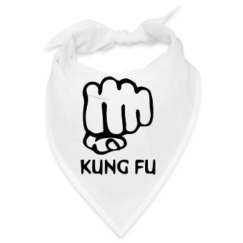 kung fu - Bandana - Weiß - Vorne