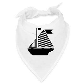Boot Illustration - Bandana - Weiß - Vorne