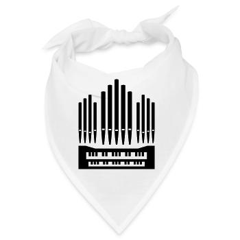 Orgel - Bandana - Weiß - Vorne