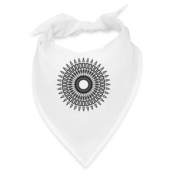 Sonne mit eigener Farbwahl - Bandana - Weiß - Vorne