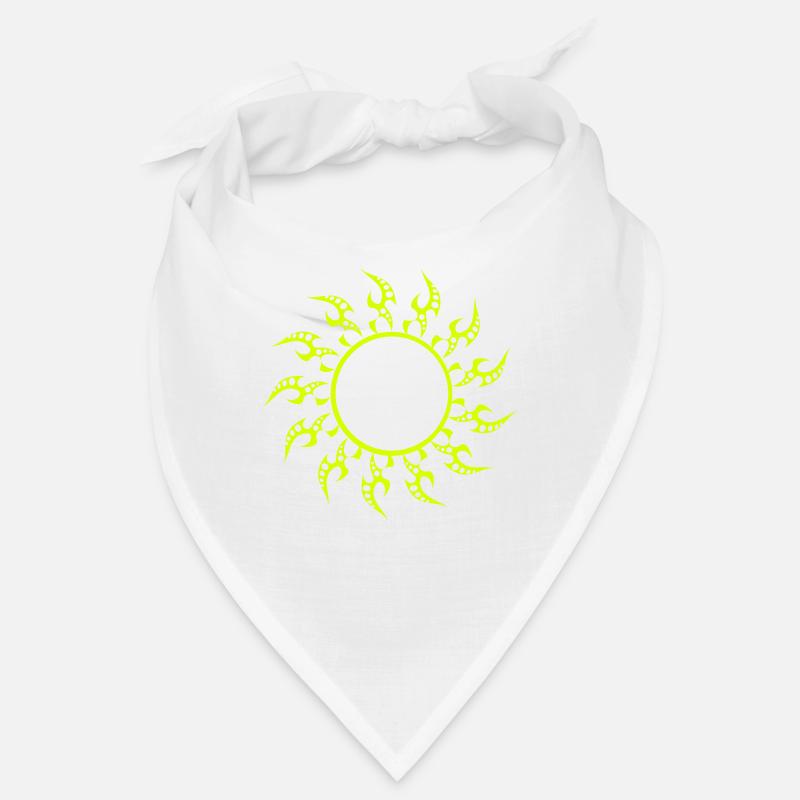 Sonne mit Farbänderungsmöglichkeit - Bandana - Weiß
