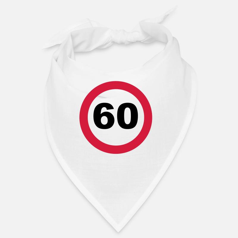 60th birthday - Bandana - white
