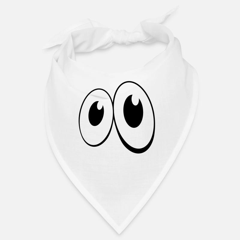 bande dessinée de style Eye (1c) - Bandana - blanc