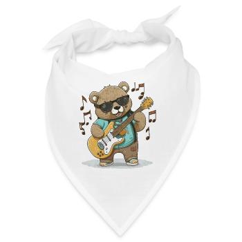 Bären-Wippe - Bandana - Weiß - Vorne