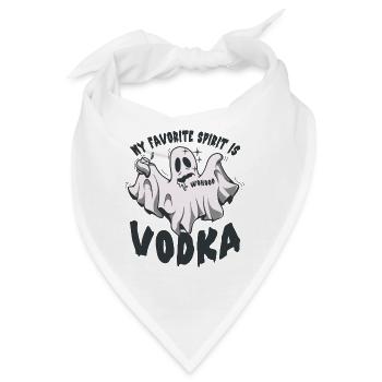 Meine Lieblingsspirituose ist Vodka - Bandana - Weiß - Vorne
