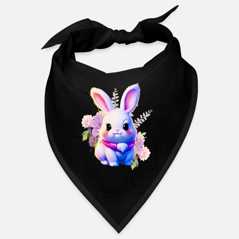 Flowers Easter Bunny Cute Bunny Bandana