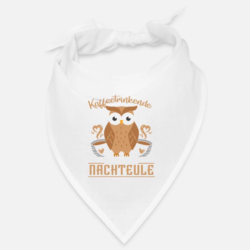 Kaffeetrinkende Pflegende Nachteule Bandana