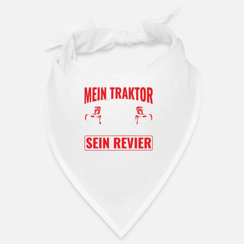 Traktor Bauer Landwirtschaft - Bandana - Weiß