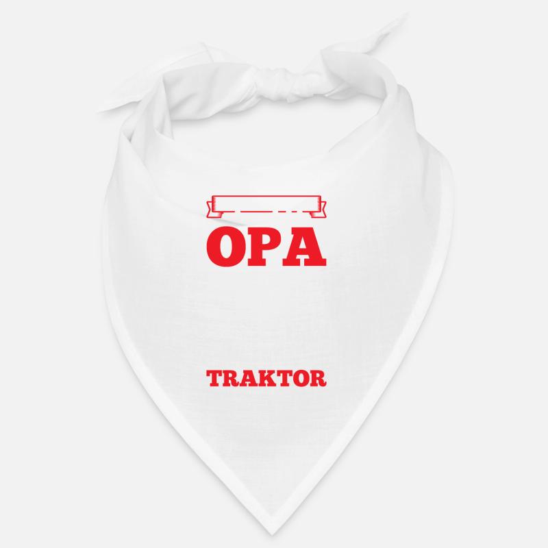Traktor Landwirtschaft - Bandana - Weiß