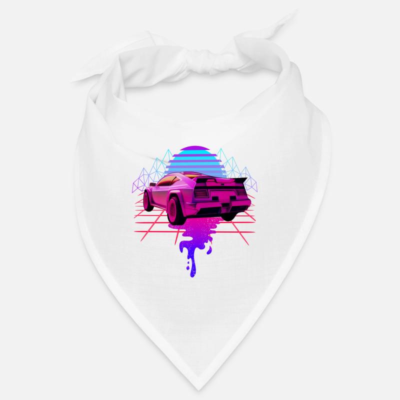Ästhetik Sportauto Vaporwave Sunset Retrowave Bandana
