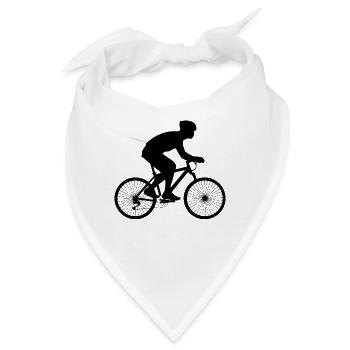 Fahrradfahrer - Bandana - Weiß - Vorne