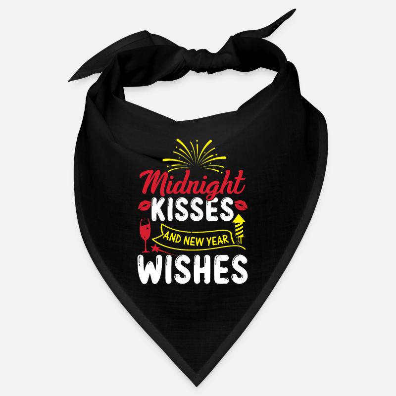 Mitternachtsküsse Und Neujahrswünsche Bandana
