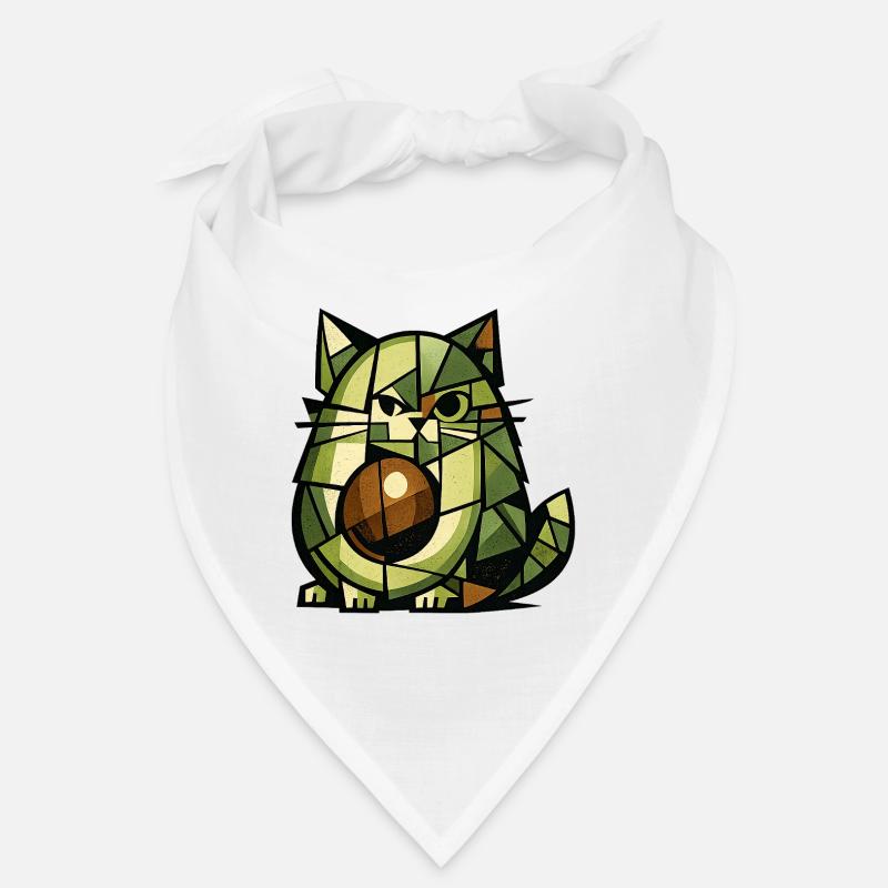 Version cubisme AvoCat Bandana