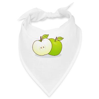 Äpfel - Bandana - Weiß - Vorne