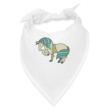 Pony - Bandana - Weiß - Vorne