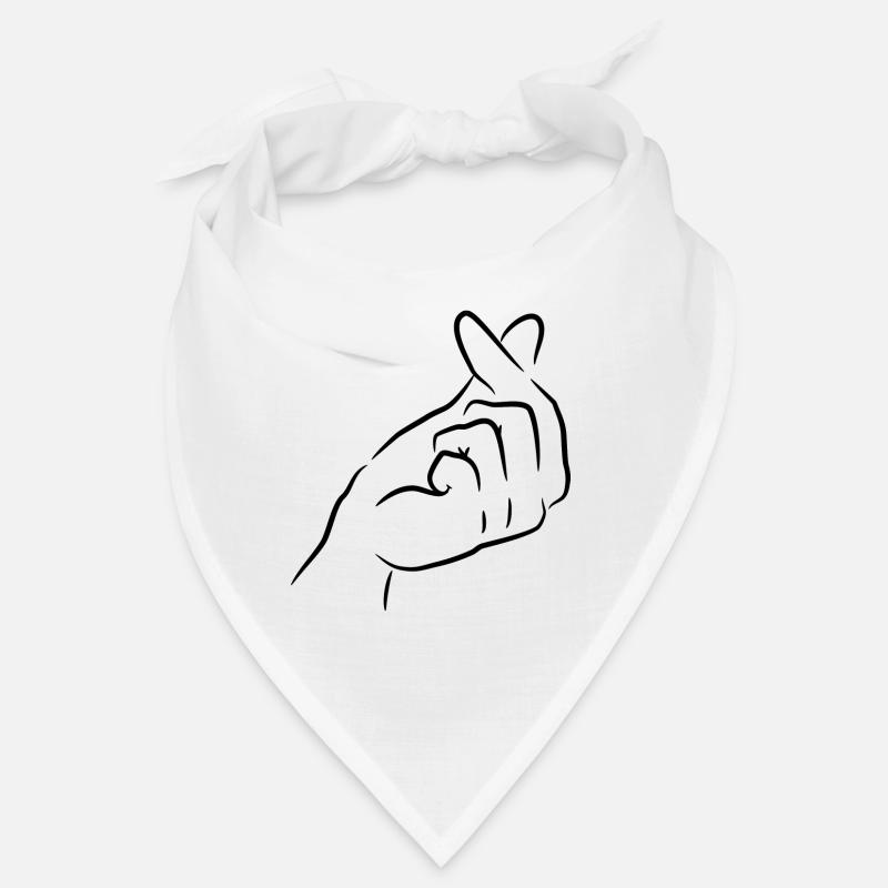 Finger Heart Coréen K Pop Bandana