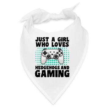Gamer & Hedgehogs: Videospiele & knifflige Abenteuer - Bandana - Weiß - Vorne