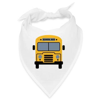 Schulbus - Bandana - Weiß - Vorne