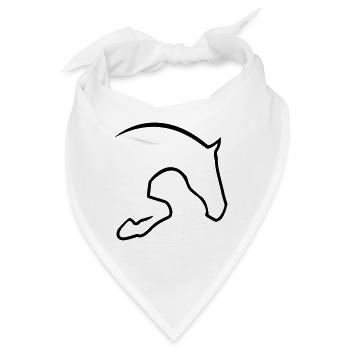 Springpferd - Bandana - Weiß - Vorne