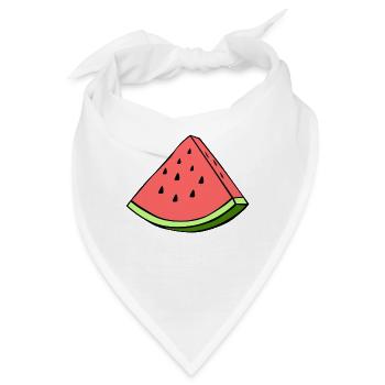 watermelon summer - Bandana - Weiß - Vorne